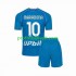 Fotballdrakt Napoli Maradona 10 Barn Hjemmekit 2023-2024 Kortermet