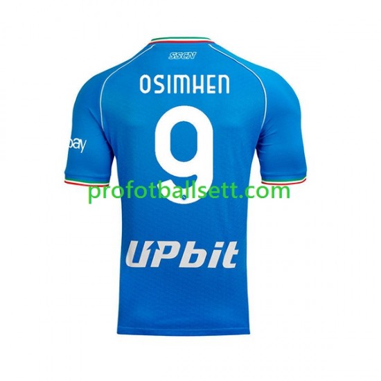 Fotballdrakt Napoli OSIMHEN 9 Herre Hjemmekit 2023-2024 Kortermet