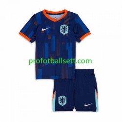 Fotballdrakt Nederland Barn Bortekit Euro 2024 Kortermet