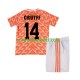 Retro Fotballdrakt Nederland Cruyff 14 1988 Barn Hjemmekit Kortermet