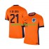 Fotballdrakt Nederland Frenkie de Jong 21 Herre Hjemmekit Euro 2024 Kortermet