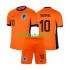 Fotballdrakt Nederland Memphis Depay 10 Barn Hjemmekit Euro 2024 Kortermet