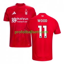 Fotballdrakt Nottingham Forest Chris Wood 11 Herre Hjemmekit 2024-2025 Kortermet