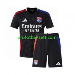 Fotballdrakt Olympique Lyonnais Barn Bortekit 2024-2025 Kortermet
