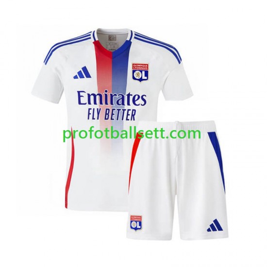 Fotballdrakt Olympique Lyonnais Barn Hjemmekit 2024-2025 Kortermet