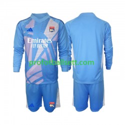 Fotballdrakt Olympique Lyonnais Keeper Barn Tredjekit 2024-2025 Blå Langermet