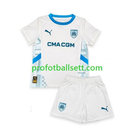 Fotballdrakt Olympique de Marseille Barn Hjemmekit 2024-2025 Kortermet