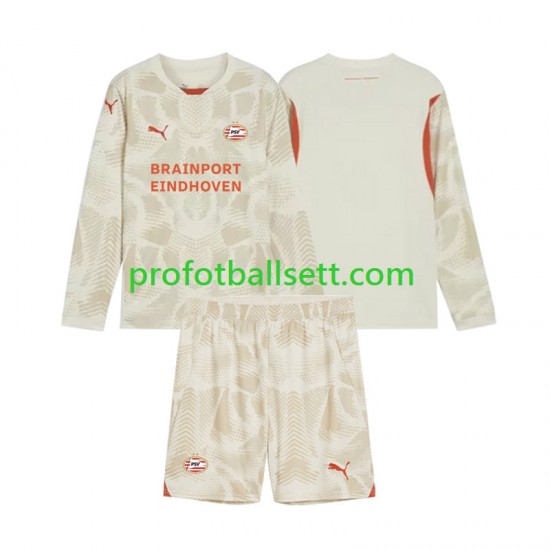 Fotballdrakt PSV Eindhoven Keeper Barn Tredjekit 2024-2025 Langermet