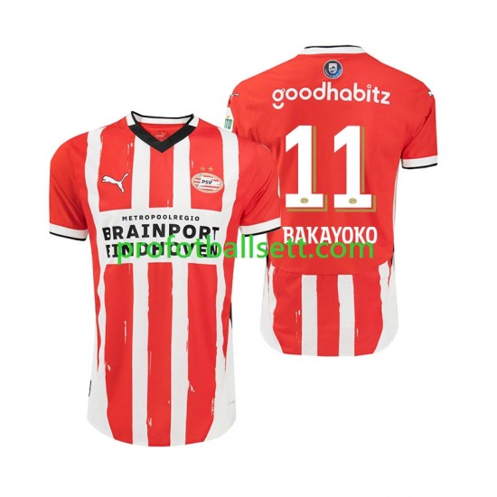 Fotballdrakt PSV Eindhoven Johan Bakayoko 11 Herre Hjemmekit 2024-2025 Kortermet