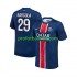 Fotballdrakt Paris Saint-Germain Bradley Barcola 29 Herre Hjemmekit 2024-2025 Kortermet