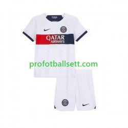 Fotballdrakt Paris Saint-Germain Barn Bortekit 2023-2024 Kortermet