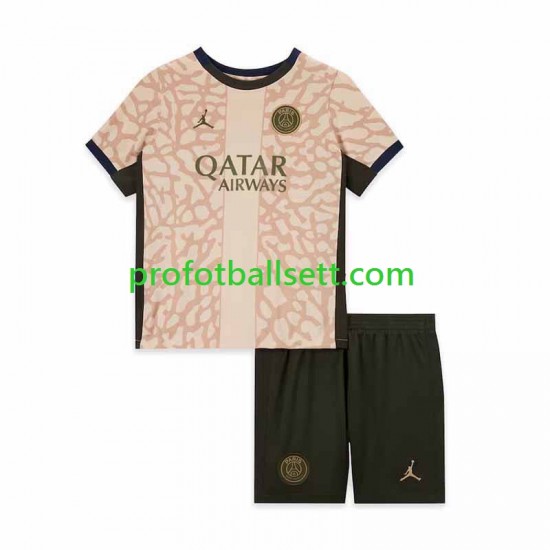 Fotballdrakt Paris Saint-Germain Barn Fjerdekit 2023-2024 Kortermet