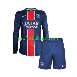 Fotballdrakt Paris Saint-Germain Barn Hjemmekit 2024-2025 Langermet