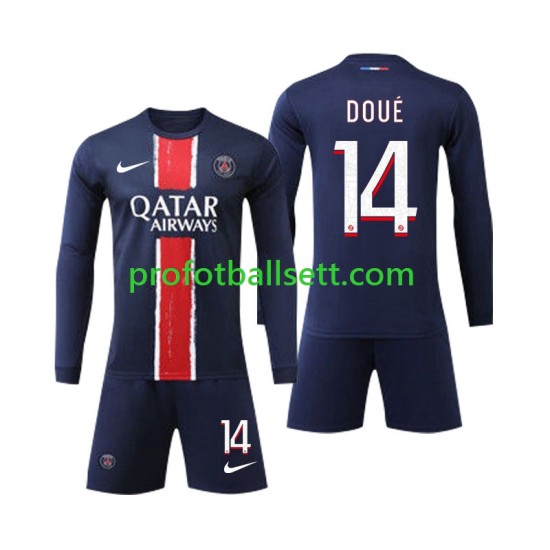 Fotballdrakt Paris Saint-Germain D Doue 14 Barn Hjemmekit 2024-2025 Langermet