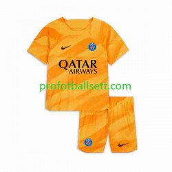 Fotballdrakt Paris Saint-Germain Keeper Barn Bortekit 2023-2024 Kortermet