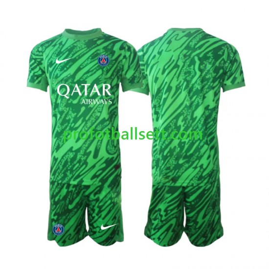 Fotballdrakt Paris Saint-Germain Keeper Barn Bortekit 2024-2025 Kortermet