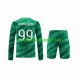 Fotballdrakt Paris Saint-Germain Keeper Donnarumma 99 Barn Hjemmekit 2023-2024 Langermet