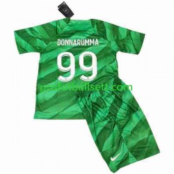 Fotballdrakt Paris Saint-Germain Keeper Donnarumma 99 Barn Hjemmekit 2023-2024 Kortermet