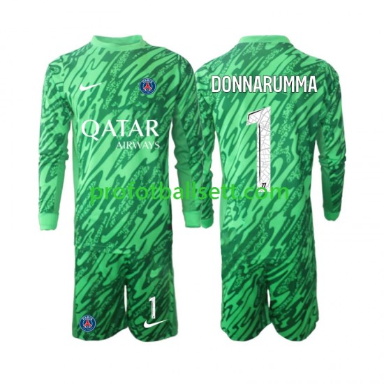 Fotballdrakt Paris Saint-Germain Keeper Gianluigi Donnarumma 1 Barn Bortekit 2024-2025 Langermet