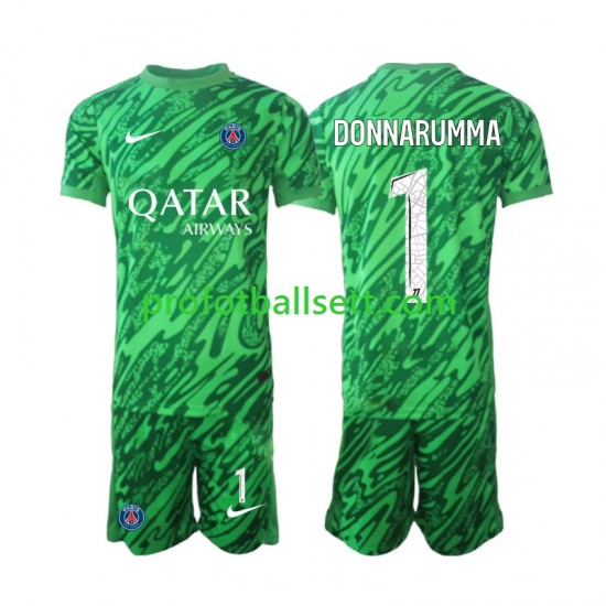 Fotballdrakt Paris Saint-Germain Keeper Gianluigi Donnarumma 1 Barn Bortekit 2024-2025 Kortermet