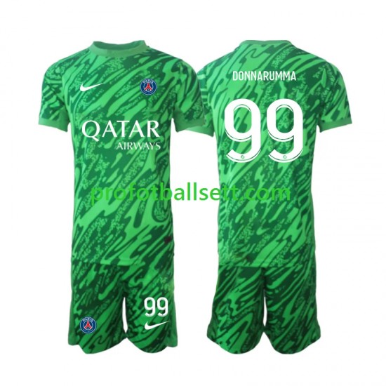 Fotballdrakt Paris Saint-Germain Keeper Gianluigi Donnarumma 99 Barn Bortekit 2024-2025 Kortermet
