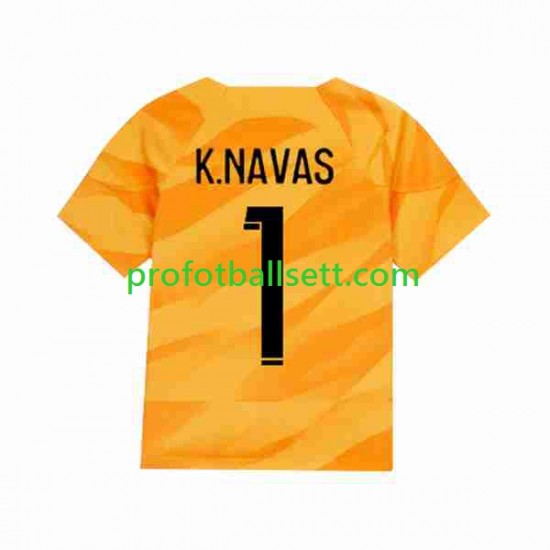 Fotballdrakt Paris Saint-Germain Keeper K.NAVAS 1 Herre Bortekit 2023-2024 Kortermet