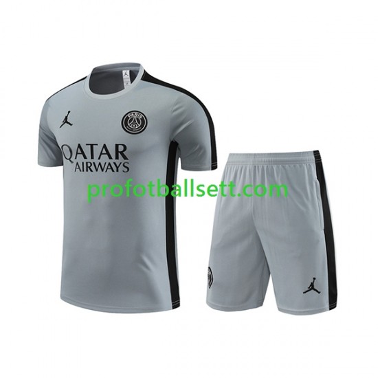 Paris Saint-Germain 2023-2024 Grå Treningstrøye og shorts
