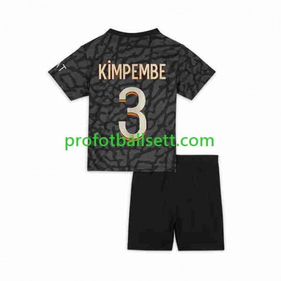 Fotballdrakt Paris Saint-Germain Kimpembe 3 Barn Tredjekit 2023-2024 Kortermet