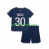 Fotballdrakt Paris Saint-Germain Lionel Messi 30 Barn Hjemmekit 2023-2024 Kortermet