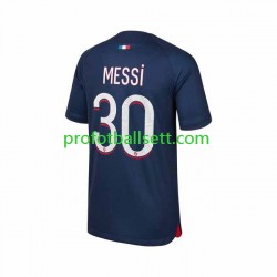 Fotballdrakt Paris Saint-Germain Lionel Messi 30 Herre Hjemmekit 2023-2024 Kortermet
