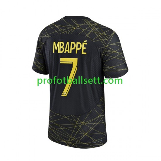 Fotballdrakt Paris Saint-Germain Mbappe 7 Herre Fjerdekit 2022-23 Kortermet