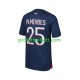Fotballdrakt Paris Saint-Germain N.Mendes 25 Herre Hjemmekit 2023-2024 Kortermet
