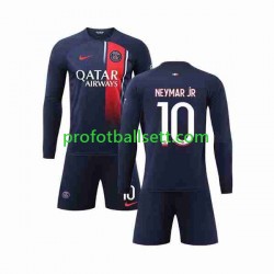Fotballdrakt Paris Saint-Germain Neymar Jr 10 Barn Hjemmekit 2023-2024 Langermet