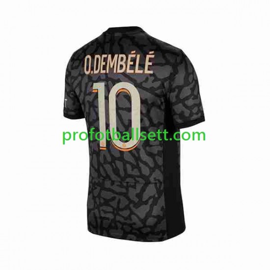 Fotballdrakt Paris Saint-Germain O.Dembele 10 Herre Tredjekit 2023-2024 Kortermet