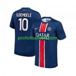 Fotballdrakt Paris Saint-Germain Ousmane Dembele 10 Herre Hjemmekit 2024-2025 Kortermet