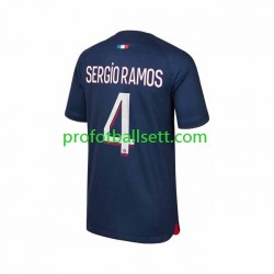 Fotballdrakt Paris Saint-Germain Sergio Ramos 4 Herre Hjemmekit 2023-2024 Kortermet