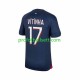 Fotballdrakt Paris Saint-Germain Vitinha 17 Herre Hjemmekit 2023-2024 Kortermet