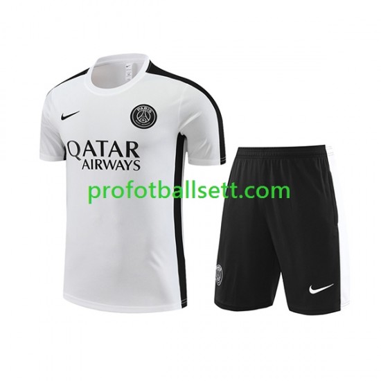 Paris Saint-Germain 2023-2024 Hvit Treningstrøye og shorts