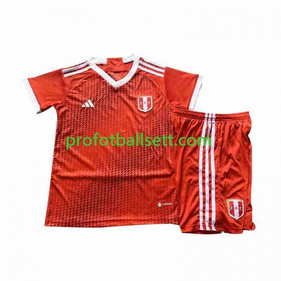 Fotballdrakt Peru Barn Bortekit 2023 Kortermet