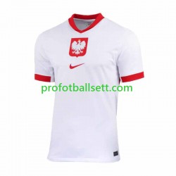 Fotballdrakt Polen Herre Hjemmekit 2024 Kortermet