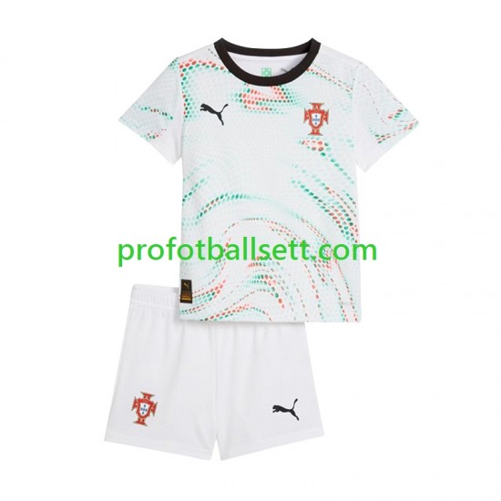 Fotballdrakt Portugal Barn Bortekit 2025 Kortermet