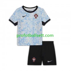 Fotballdrakt Portugal Barn Bortekit Euro 2024 Kortermet