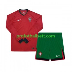 Fotballdrakt Portugal Barn Hjemmekit Euro 2024 Langermet