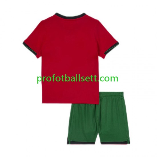 Fotballdrakt Portugal Barn Hjemmekit Euro 2024 Kortermet