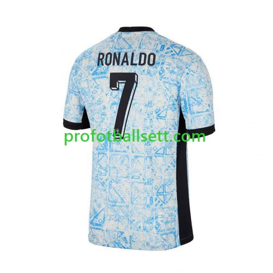 Fotballdrakt Portugal Cristiano Ronaldo 7 Herre Bortekit Euro 2024 Kortermet