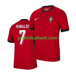 Fotballdrakt Portugal Cristiano Ronaldo 7 Herre Hjemmekit Euro 2024 Kortermet