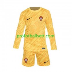 Fotballdrakt Portugal Keeper Barn Hjemmekit Euro 2024 Gul Langermet