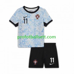 Fotballdrakt Portugal Joao Felix 11 Barn Bortekit Euro 2024 Kortermet