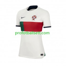 Fotballdrakt Portugal Dame Bortekit VM 2022 Kortermet