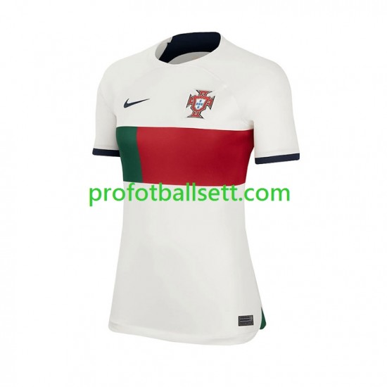 Fotballdrakt Portugal Dame Bortekit VM 2022 Kortermet